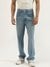 Mens Solid Baggy Fit Jeans