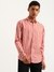 Mens Regular Fit Spread Collar Vertical Stripes Shirt