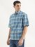 Mens Oversized Fit Spread Collar Checkered Shirt