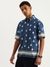 Mens Oversized Fit Spread Collar Coconut Print Shirt