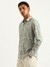 Mens Regular Fit Spread Collar Oriental Print Shirt
