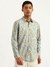 Mens Regular Fit Spread Collar Oriental Print Shirt