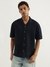 Mens Oversized Fit Resort Collar Pintuck Shirt