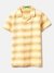 Boys Kidswear Regular Fit Resort Collar Gradation Dobby Striped Shirt