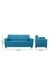 neudot Elegance Sofa for Living Room |3 Person Sofa|Premium Fabric with Cushioned Armrest | 3 Years Warranty|Solid Wood Frame|3 Seater in Scuba Blue Color