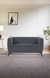 neudot Diva Sofa for Living Room |2 Persons Sofa|Premium Fabric with Cushioned Armrest | 3 Years Warranty|Solid Wood Frame|2 Seater in Graphite Grey Color
