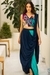 Draped Saree With Embroidered Blouse Set