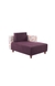 neudot Hailey Duet Fabric 1 Seater LHS Lounger in Floral Paradise Purple Colour