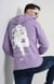 Celio Men Purple Printed Regular Fit Cotton Dragon Ball Z Sweatshirt