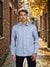 Celio Men Blue Solid Oversized Polyester Overshirt