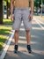 Celio Men Grey Solid Regular Fit Cotton Denim Bermuda Shorts