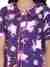 Ninos Dreams Peterpan Girls 100% cotton Night Suit Unicorn Printed Half sleeves with Pyjama-Purple