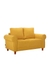 neudot Melody Sofa for Living Room |2 Persons Sofa|Premium Fabric with Padded Cushioned Armrest |Solid Wood Frame|2 Seater in Husky Yellow Color