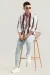 CLEMENCE MAROON STRIPES SHIRTS