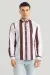 CLEMENCE MAROON STRIPES SHIRTS