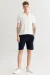 BALDASSARE WHITE KNITTED POLO T-SHIRT