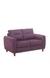 NEUDOT Scott 2 Seater Fabric Sofa | Premium Fabric Sofa | Padded Cushioned Armrest | Solid Wood | 3 Year Warranty - Paradise Purple