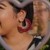 Maroon Vibha Hoops