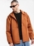 SHOWOFF Men's Hooded Rust Solid Tailored Oversized Jacket