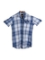 Albion By Cnm Kids Boys Blue Checks Shirt