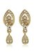 Estele Gold Plated Floral Designer Drop Earrings for Women