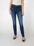 Guess Women's Blue Solid Mid-Rise Skinny Leg Jeans