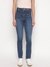 Blue Solid Slim Fit Britt Jeans