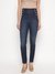 Blue Solid Skinny Fit Gwenny Jeans