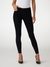 Women Black Solid Mid-Rise Skinny Fit Jeans