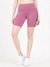 Pink Solid High Rise Skinny Aline Biker Shorts