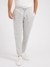 Guess Grey Cotton Blend Solid Regular Fit Trackpant