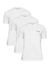 White Solid Round Neck Pack Of 3 T-Shirt