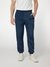 Silk Blue Solid Mid Rise Dionigi Pant