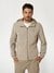 Pasadena Stone Solid Hooded Full Sleeve Steno Jacket
