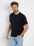 Guess Men's Black Solid Round Neck Short Sleeves T-Shirt