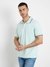 Seafoam Mist Solid Polo Neck Short Sleeves Polo T-Shirt