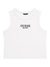 White Round Neck Sleeveless Solid Tank Top