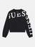 Guess Girls Black Typographic Print Sweatshirt & Leggings Set