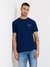Indigo Multi Printed Round Neck Short Sleeves T-Shirt