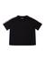 Black Round Neck Short Sleeves Solid T-Shirt