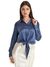 Blue Polyester Solid Chic Look Soft Satin Shirt