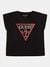 GUESS Black And Red Block Cotton Kids T-Shirt Boxy Fit