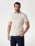 Guess Men's Beige Printed Crew Neck Short Sleeves T-Shirt