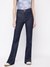 Guess Women's Blue Solid High-Rise Flare Fit Jeans