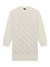 Guess Girls Cream Geometric Embellished Round Neck Long Sleeves Sweater Dress