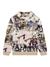 Guess Boys Multi Abstract Graphic Print Hooded Long Sleeves Sweatshirt