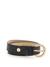 Women Black Polyurethane Solid Silvana Adjustable Belt With Tang Buckle