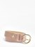 Women Pink Polyurethane Monogram Silvana Adjustable Belt With Tang Buckle