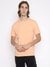 Guess Men's Orange Solid Crew Neck Short Sleeves T-Shirt