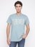 Honest Blue Embroidery Round Neck Short Sleeves T-Shirt